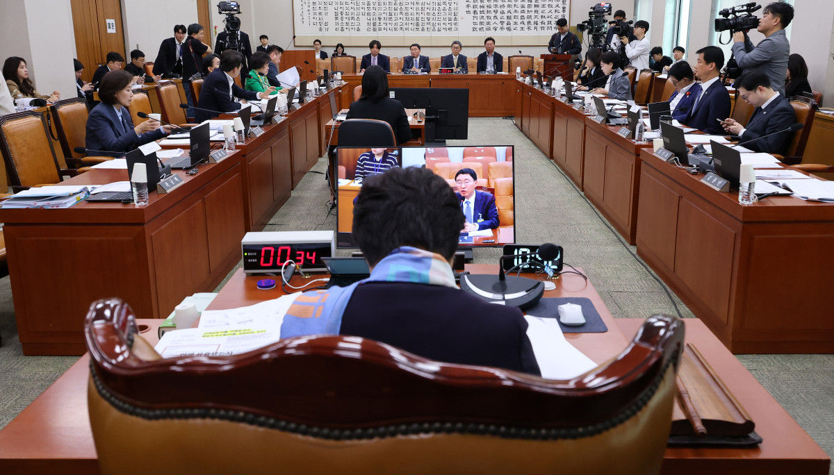 ▲22일 국회 법제사법위원회 전체회의에서 집단소송법 제정 관련 공청회가 진행되고 있다. 사진=연합뉴스