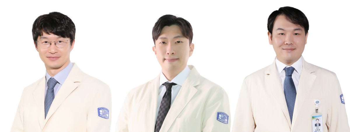 ▲(왼쪽부터)서울성모병원 병리과 강준·이현·김영훈 교수 (사진제공=서울성모병원)