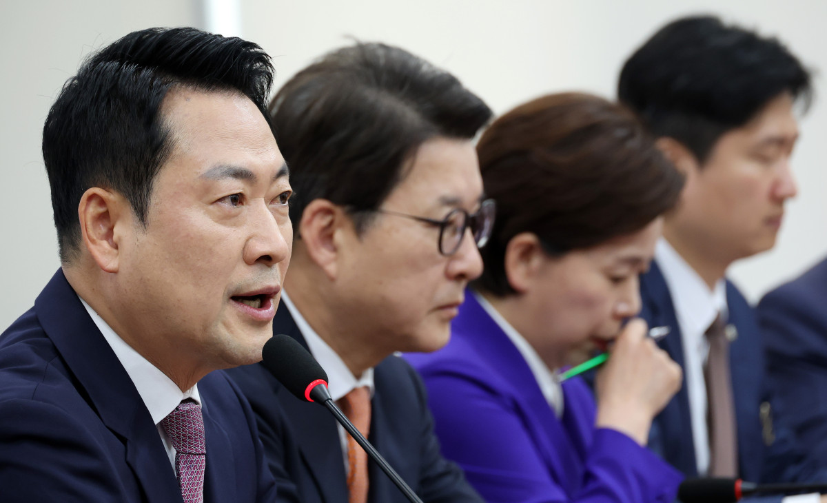 ▲국민의힘 장동혁 대표가 23일 국회에서 열린 최고위원회의에서 모두발언을 하고 있다. (연합뉴스)