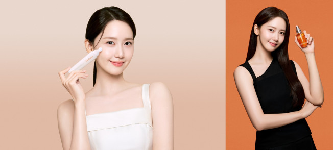 ▲아모레퍼시픽 글로벌 럭셔리 뷰티 브랜드 설화수  ‘윤조아이세럼’(왼)과 ‘윤조에센스미스트’ 화보 이미지 (사진제공=아모레퍼시픽)