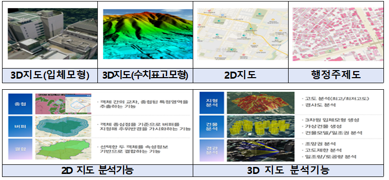 ▲디지털 트윈국토 플랫폼 지도 서비스 화면. (사진제공=국토교통부)