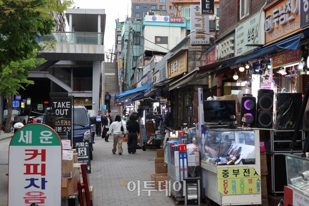 ▲27일 서울 종로구 세운2구역 일대. 신태현 기자 holjjak@ (이투데이DB)