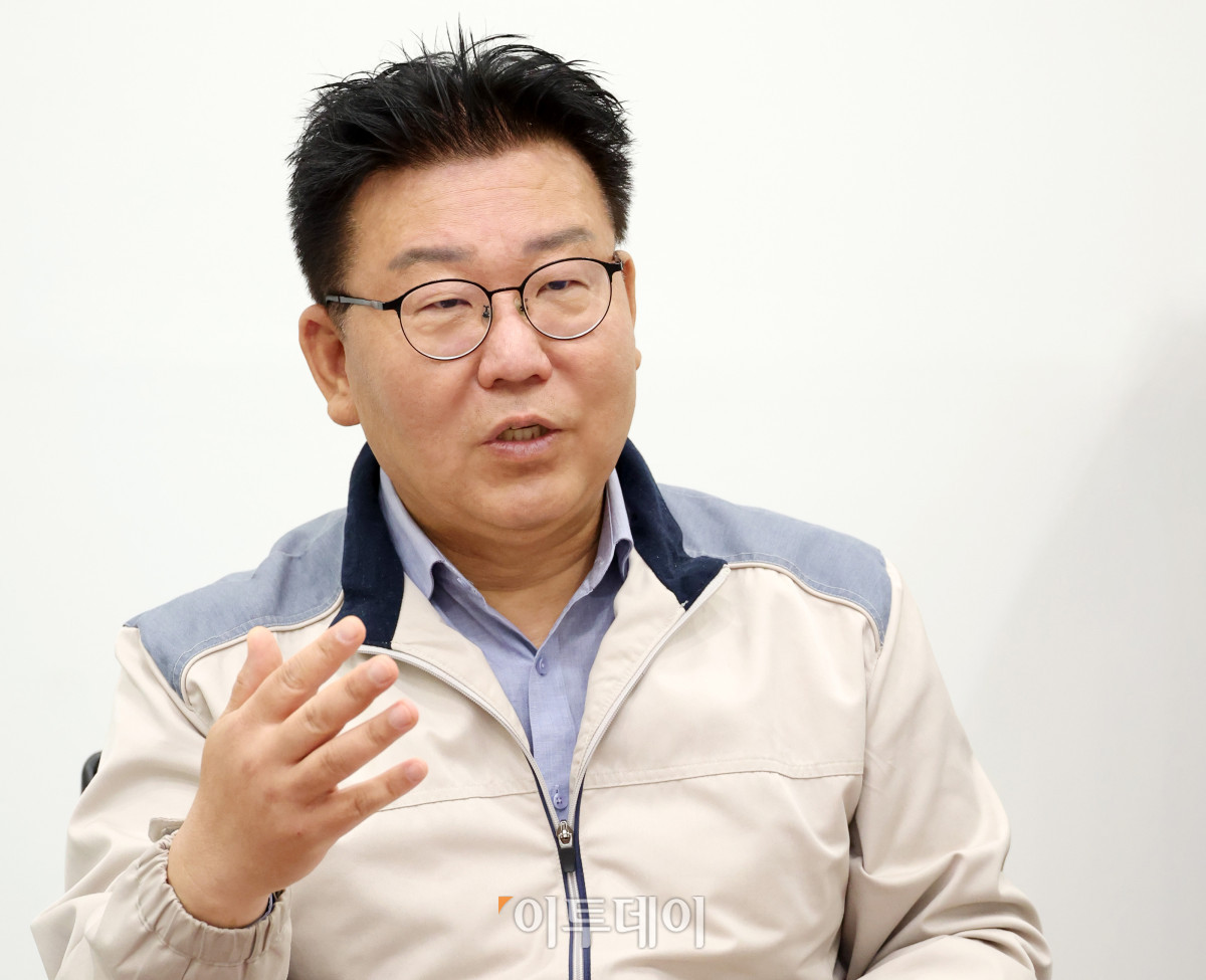 ▲김선우 삼양바이오팜 MD공장 공장장이 23일 대전 엠디공장에서 이투데이와 인터뷰를 하고 있다. 고이란 기자 photoeran@