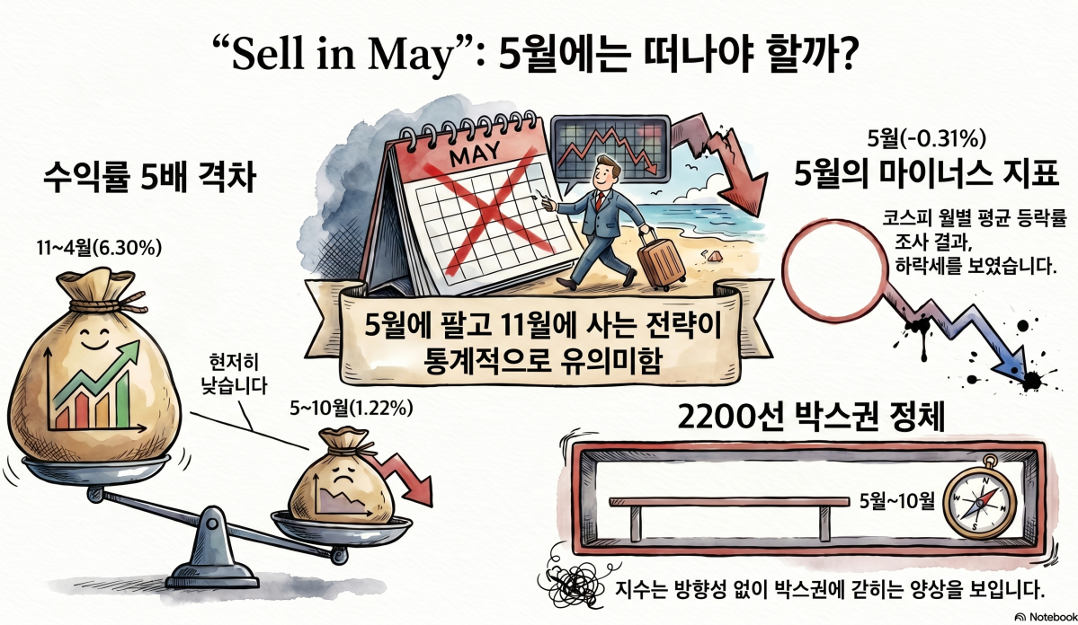 “5월에는 주식 팔라”는 격언, 사실일까⋯2010년 이후 데이터로 본 증시 전망