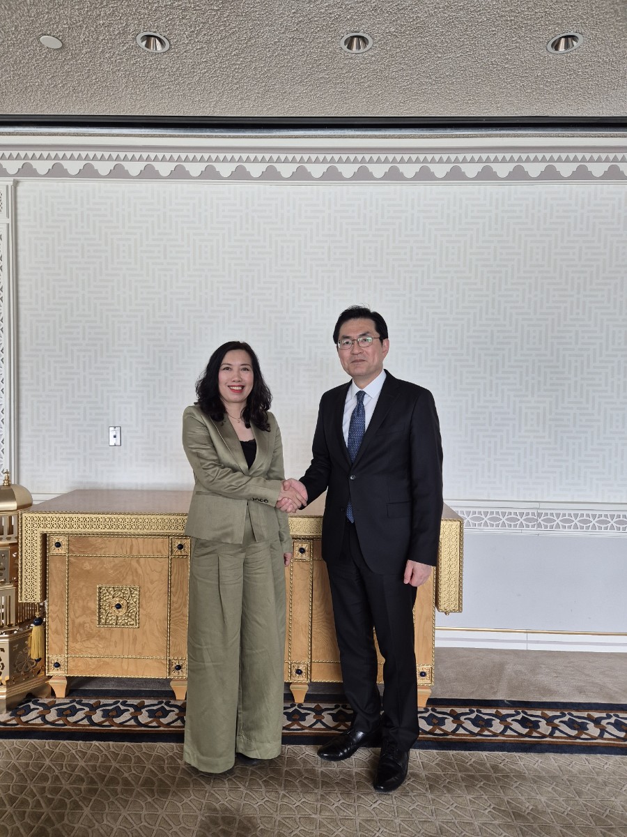▲정연두 외교전략정보본부장과 레 티 투 항 베트남 외교차관 면담. (외교부)