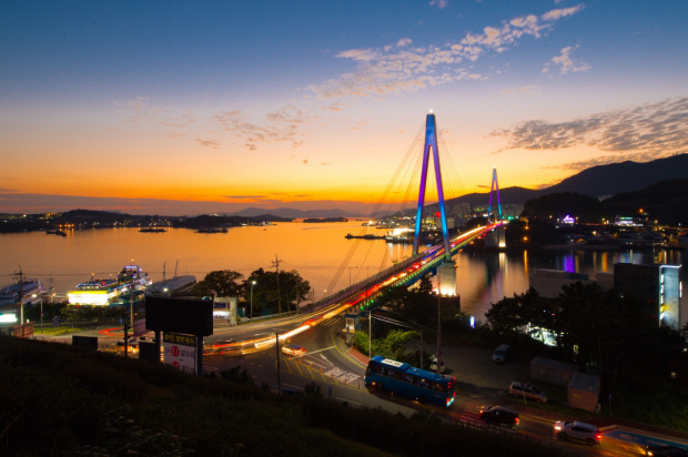 ▲전남 여수시 돌산대교 전경. (사진제공=여수시)