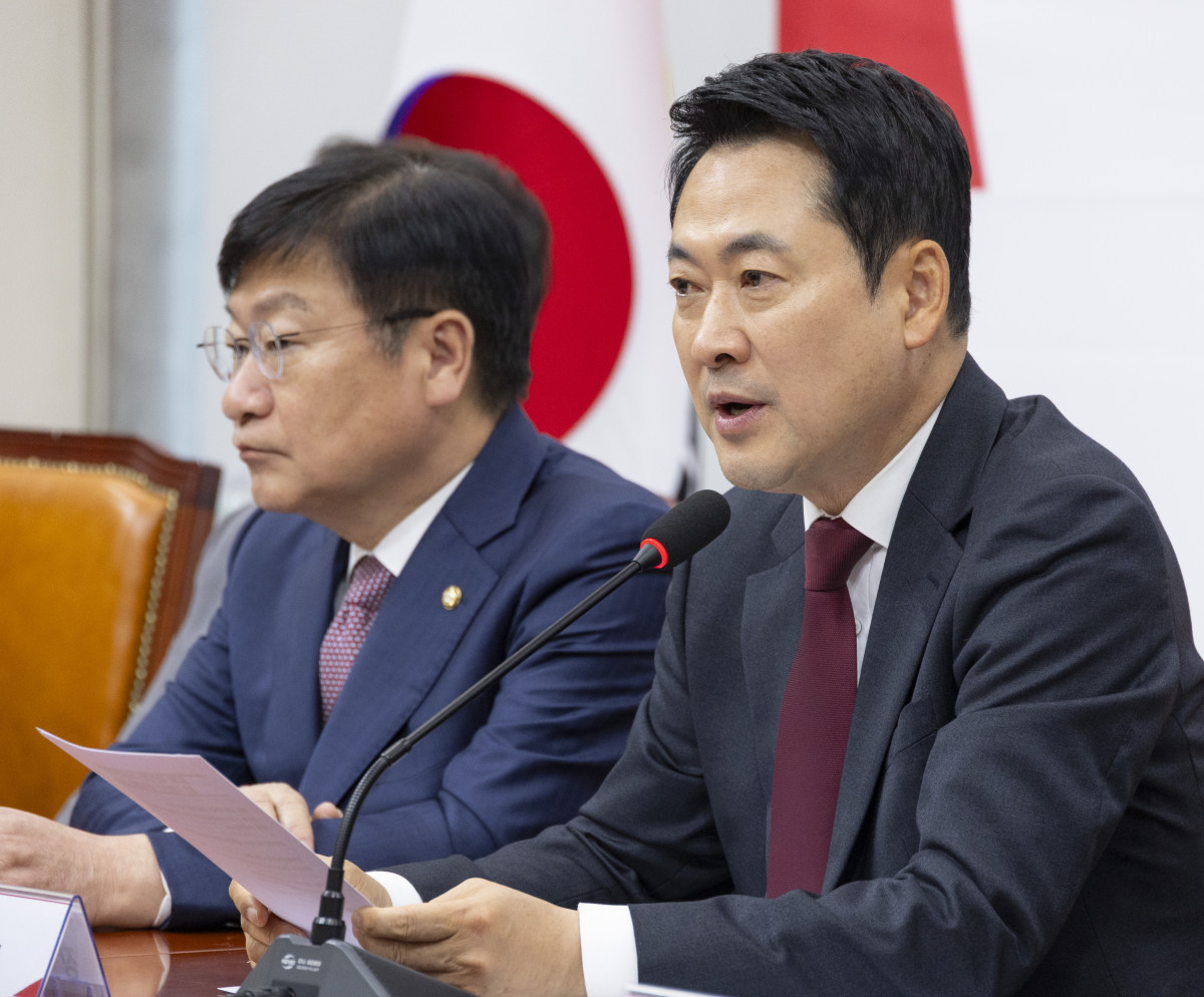 ▲국민의힘 장동혁 대표가 30일 국회에서 열린 소상공인연합회 전국동시지방선거 정책과제 전달식에서 인사말을 하고 있다. (연합뉴스)