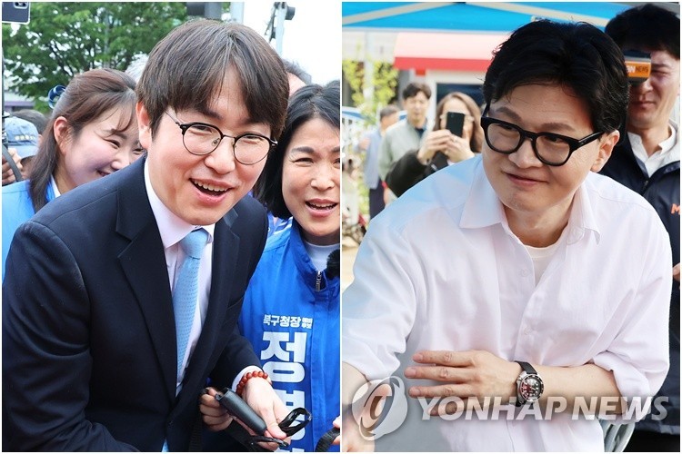 ▲하정우 전 AI미래사회 수석과 한동훈 전 국민의힘 대표 (좌로부터) (연합뉴스)