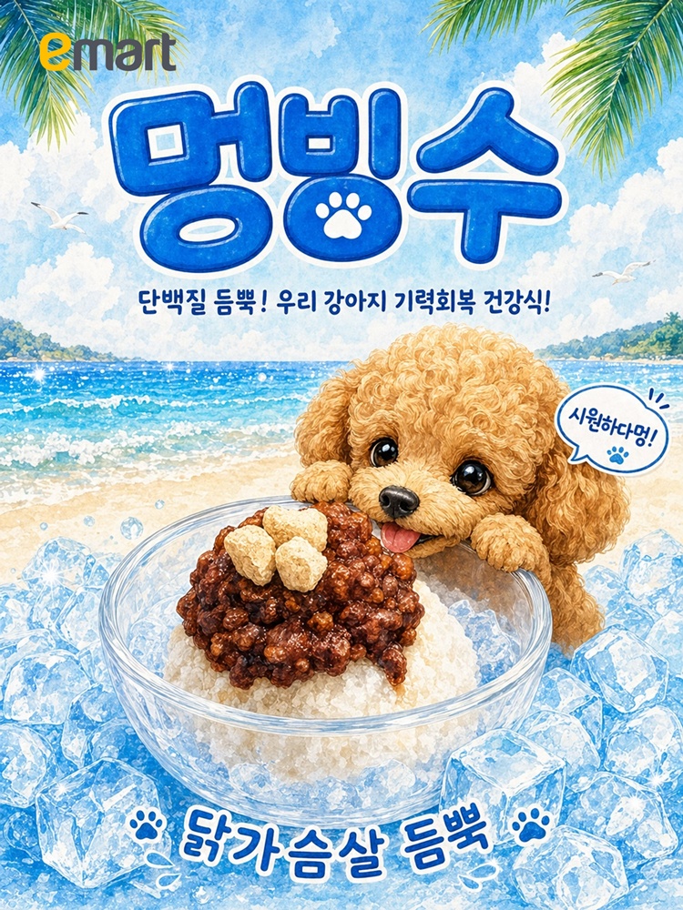 ▲이마트 멍빙수 출시 포스터. (사진제공=이마트)