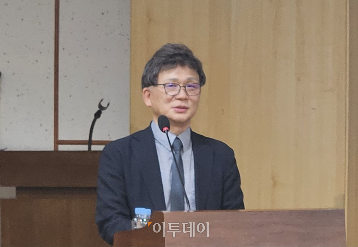 ▲7일 서울 여의도 국회의원회관 제3간담회실에서 열린 '가상자산 과세, 긴급 점검 토론회'에서 오문성 한국조세정책학회 회장이 발언하고 있다. (박정호 기자 godot@)