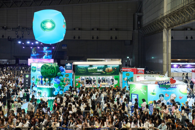 ▲KCON JAPAN 2026 비비고 부스 전경. (사진제공=CJ제일제당)
