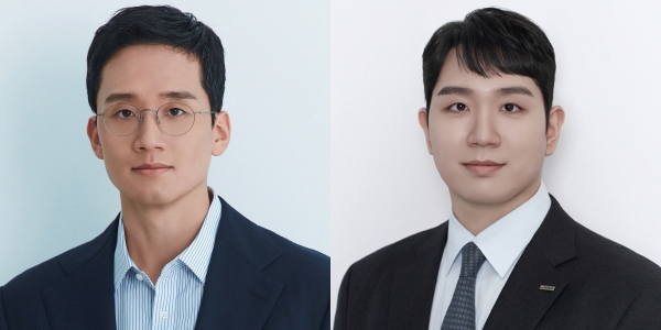 ▲김대헌 호반그룹 기획총괄사장(왼쪽), 김민성 호반그룹 부사장. (사진제공=호반그룹)