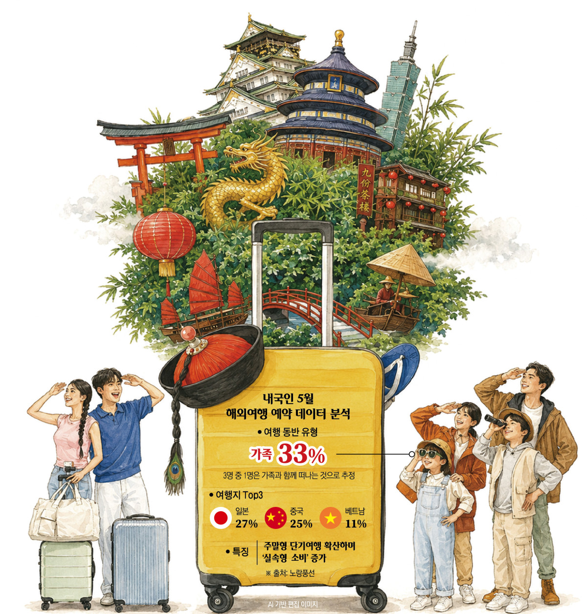 ▲내국인 5월 해외여행 예약 데이터 분석 (이투데이 그래픽팀=신미영 기자)