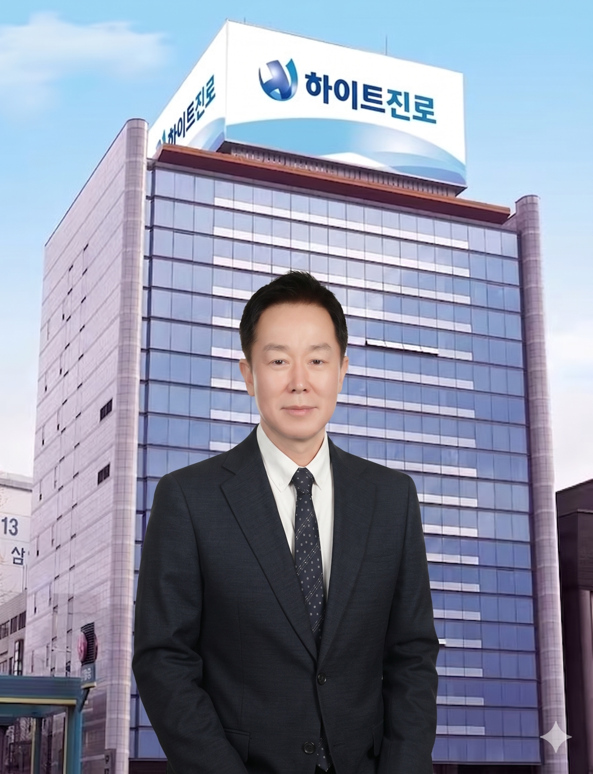 ▲장인섭 하이트진로 대표이사 (사진=AI Gemini 생성 편집)