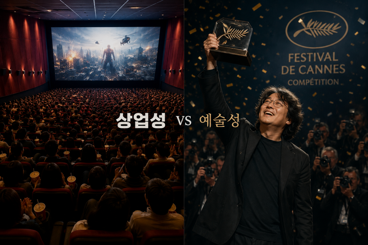▲상업성 vs 예술성. (사진=AI 생성)