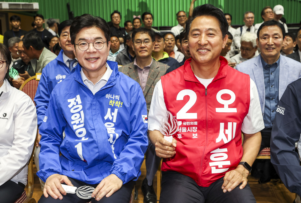 ▲정원오 더불어민주당 서울시장 후보(왼쪽)와 오세훈 국민의힘 서울시장 후보. (뉴시스)