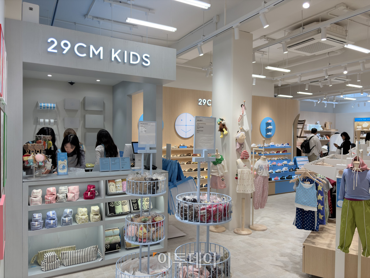 ▲서울 성동구 서울숲 인근에 29CM가 오픈한 ‘이구키즈 서울숲(29CM KIDS Seoul Forest)’ 내부 모습 (황민주 기자 minchu@)