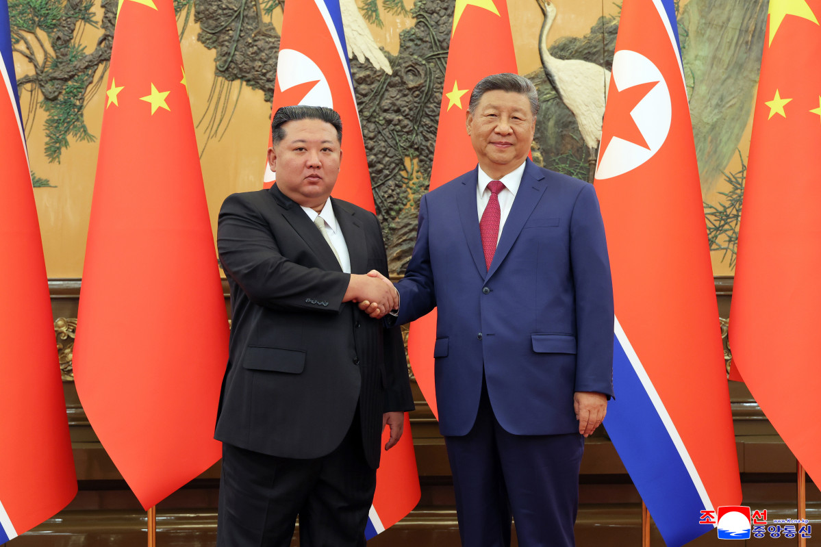 ▲전승절 80주년 열병식 참석을 위해 중국을 방문한 김정은 북한 국무위원장이 2025년 9월 4일 오후 시진핑 중국 국가주석과 양자회담을 개최했다고 조선중앙통신이 5일 보도했다. (연합뉴스)