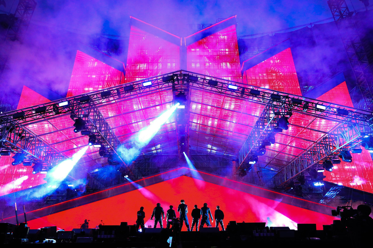▲'2030부산세계박람회(엑스포)' 유치 기원 방탄소년단의 콘서트 '옛 투 컴 인 부산(Yet To Come in BUSAN)'이 2022년 10월 15일 부산 아시아드 주경기장에서 열렸다. (사진제공=빅히트 뮤직(하이브))