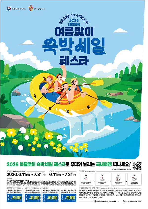 ▲2026년 여름맞이 숙박세일 페스타 포스터 (사진제공=문체부)