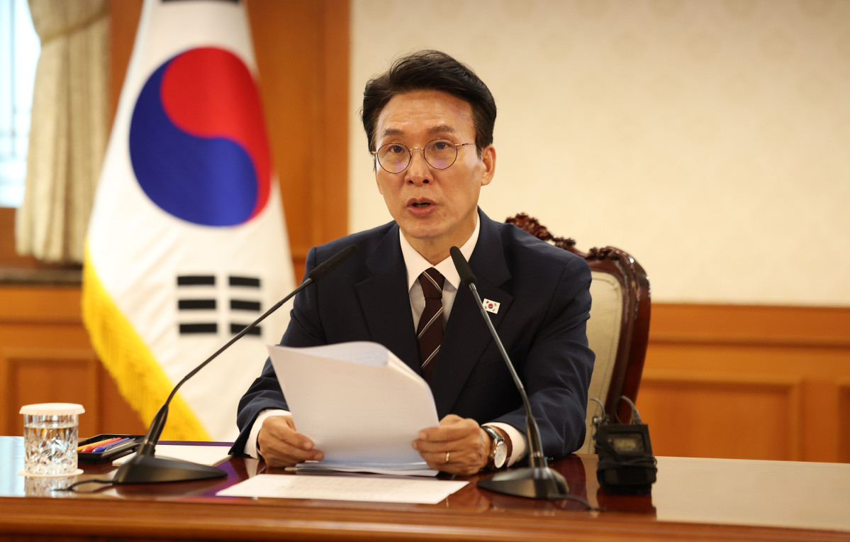 ▲김민석 국무총리가 27일 서울 종로구 정부서울청사에서 열린 대한민국 2045 전략수립위원회 출범 전체회의에서 모두발언을 하고 있다. (뉴시스)