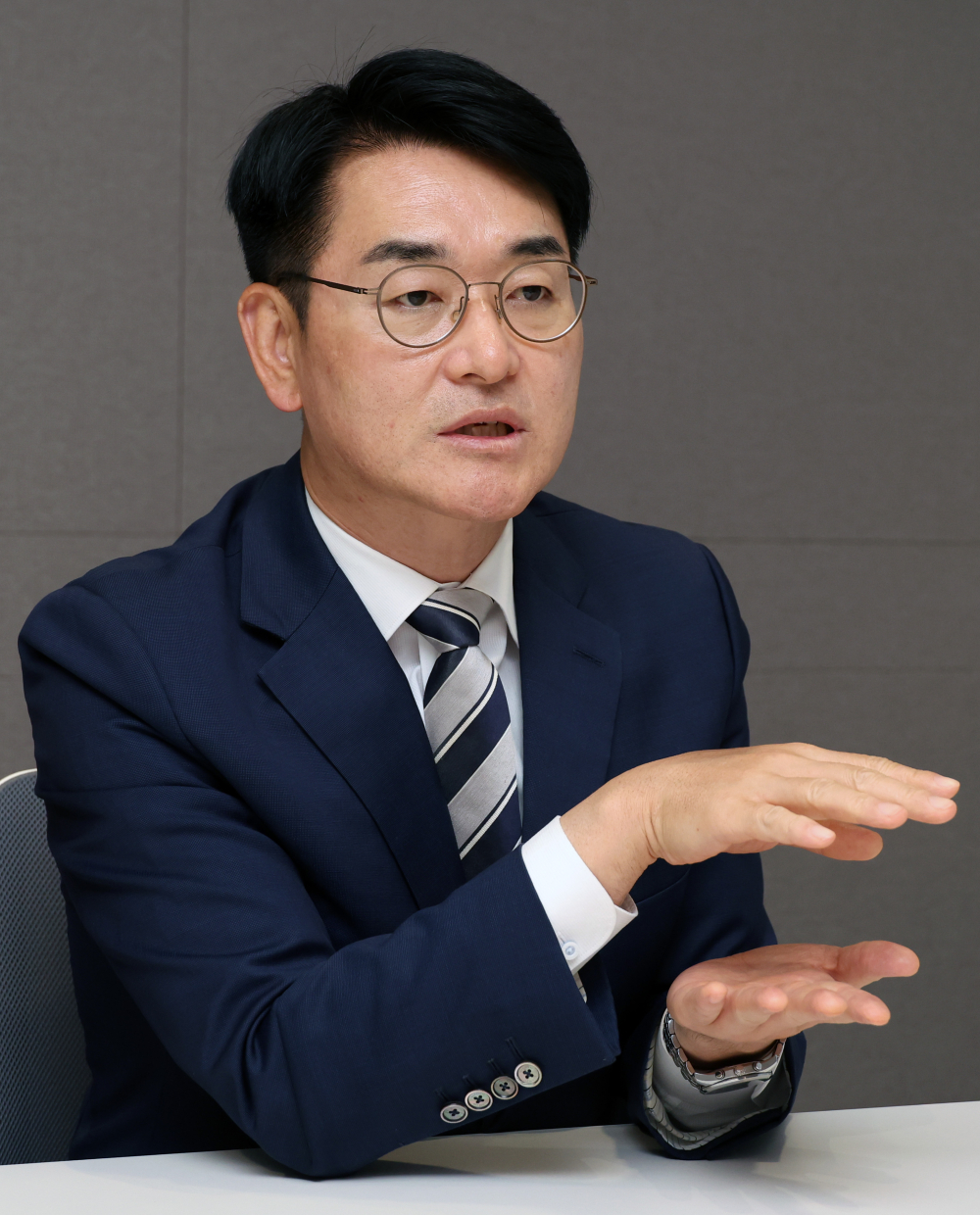 ▲박용진 규제합리화위원회 부위원장이 26일 서울 여의도 한국거래소에서 이투데이와 인터뷰를 하고 있다. 고이란 기자 photoeran@ (이투데이DB)