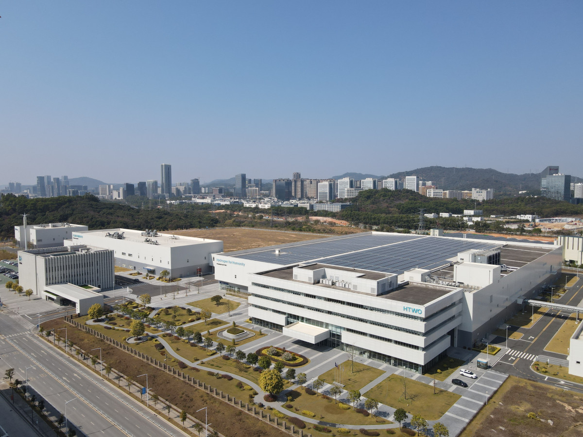 ▲HTWO 광저우 공장 전경의 모습 (사진=현대차그룹)