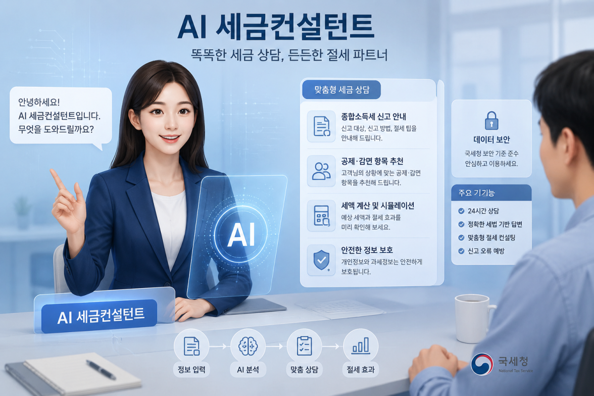 신고 오류까지 줄일까…국세청, 서울대와 ‘AI 세금컨설턴트’ 띄운다