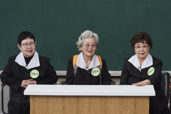 ▲'아는 형님' 남능미, 김영옥, 사미자(사진=JTBC)