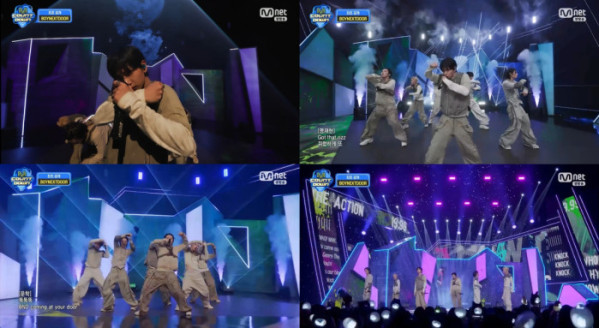 ▲보이넥스트도어가 '엠카운트다운'에서 '똑똑똑' 무대를 공개했다.(사진=Mnet 방송화면 캡처 )