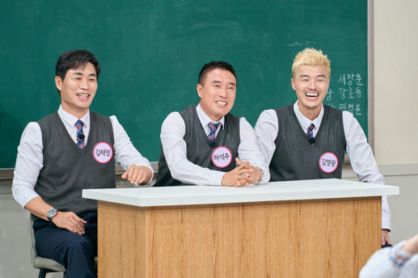 ▲'아는형님' 김태영, 하석주, 김영광(사진출처=JTBC)