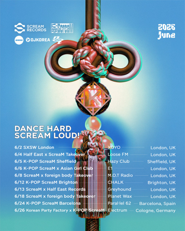 ▲K-POP ScreaM UK&EU 투어 스케줄 포스터(사진출처=SM엔터테인먼트)