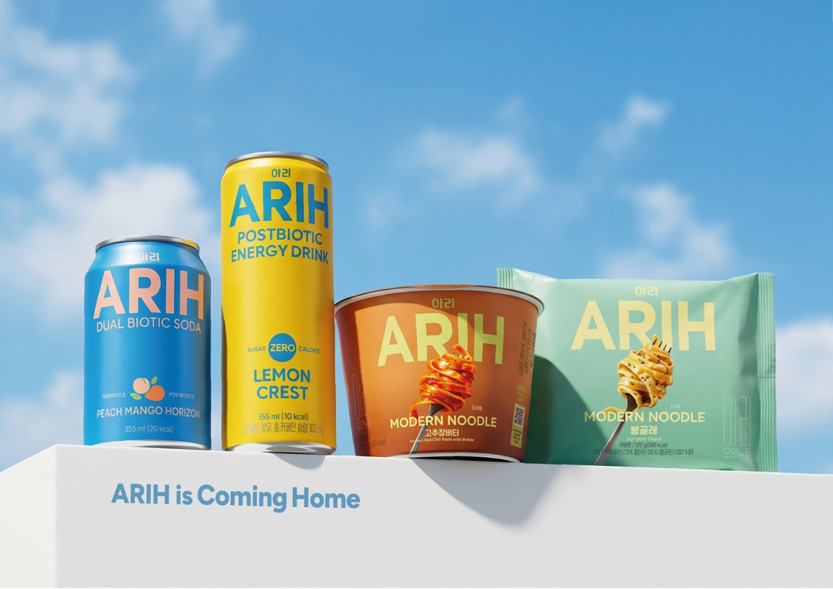 ▲팔도·hy, BTS와 함께한 모던 밸런스 푸드 ‘아리(ARIH)’ 국내 론칭 포스터. (사진제공=팔도·hy)