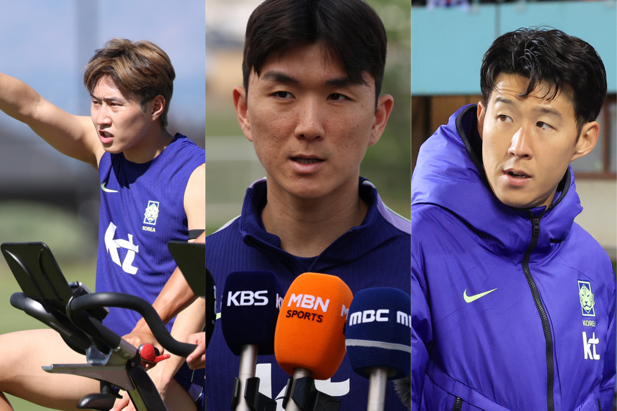 ▲이강인(파리 생제르맹), 황인범(페예노르트), 손흥민(LAFC). (연합뉴스)