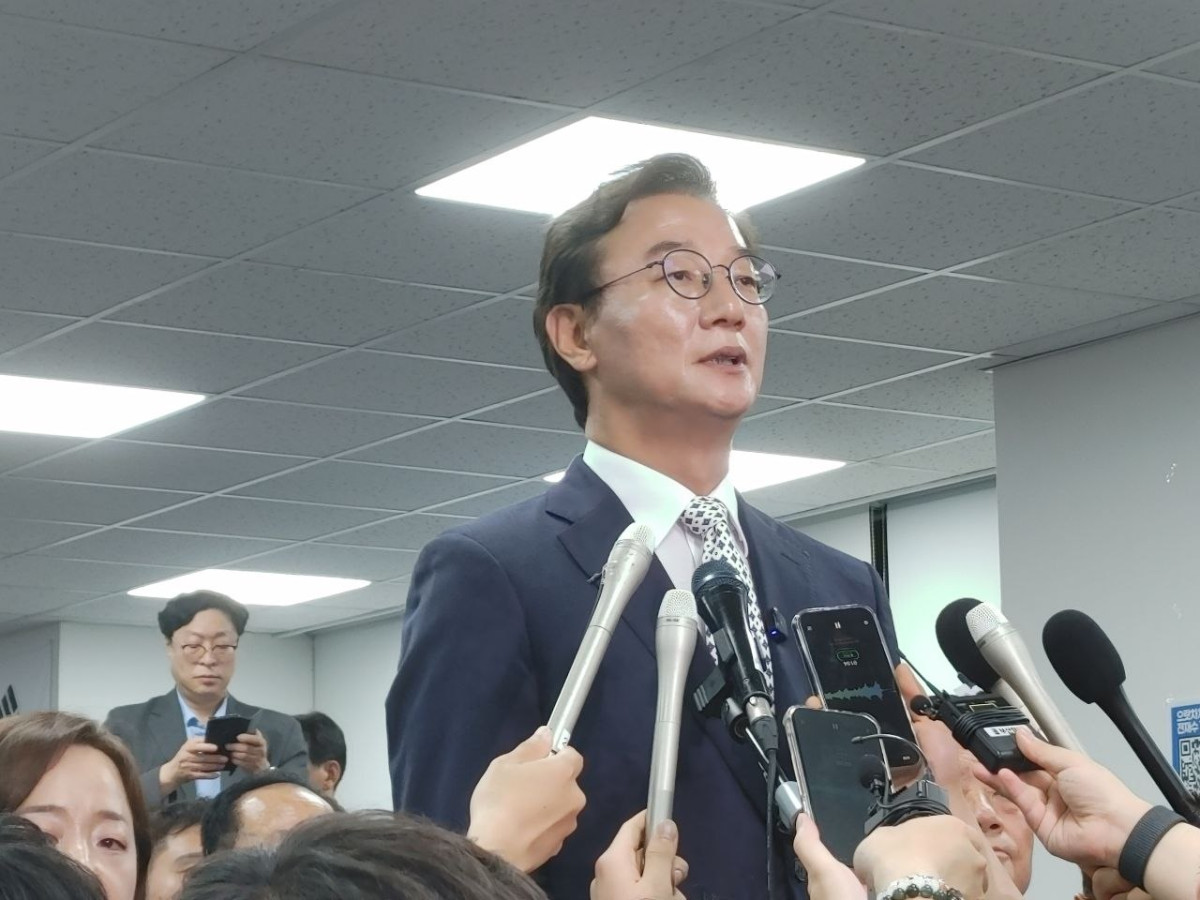 ▲전재수 부산시장 당선인이 당선 인사를 하고 있다. (서영인 기자 hihiro@)