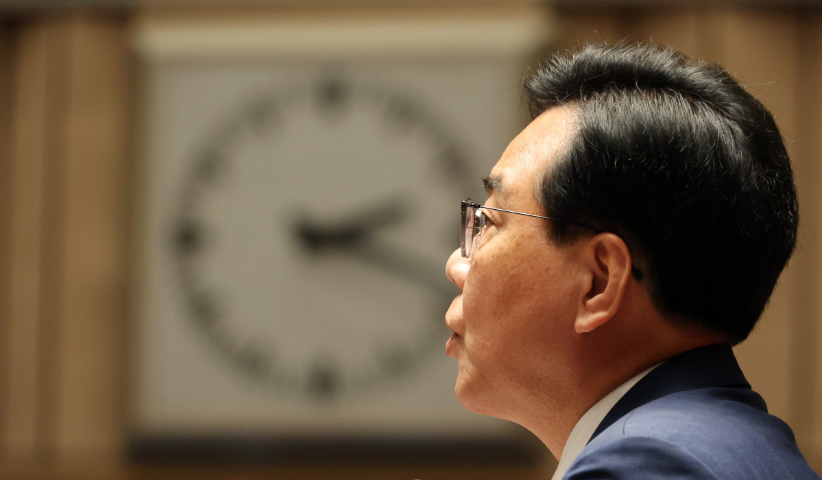 ▲국민의힘 송언석 원내대표가 4일 국회에서 열린 긴급 의원총회에서 모두발언을 하고 있다. (연합뉴스)