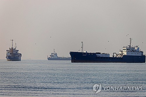 ▲호르무즈 해협 선박들 (AFP=연합뉴스 자료사진)