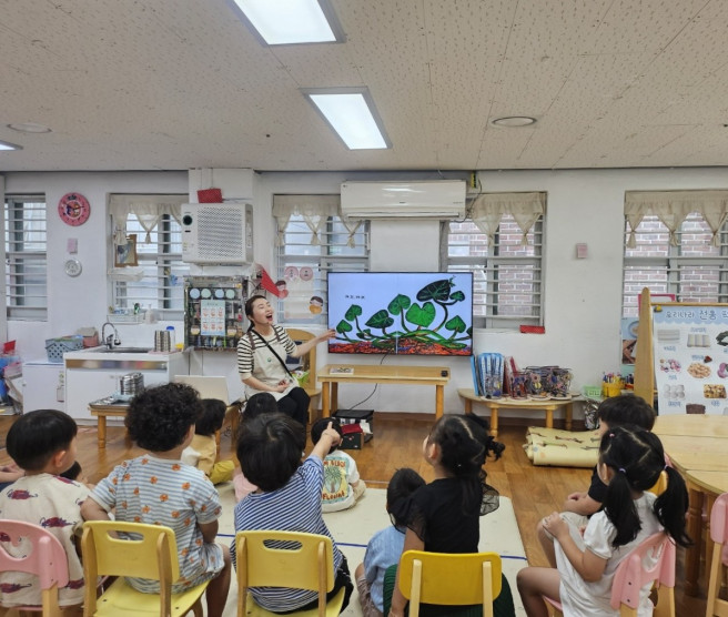▲‘찾아가는 서울시 식생활교육’ 모습. (사진제공=서울시)