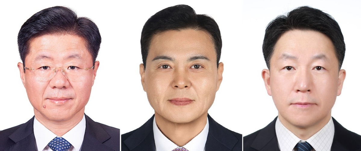 ▲(사진 왼쪽부터) 장상익 대표이사, 이민우 투자운용본부장, 용윤중 경영기획본부장 (한국성장금융)