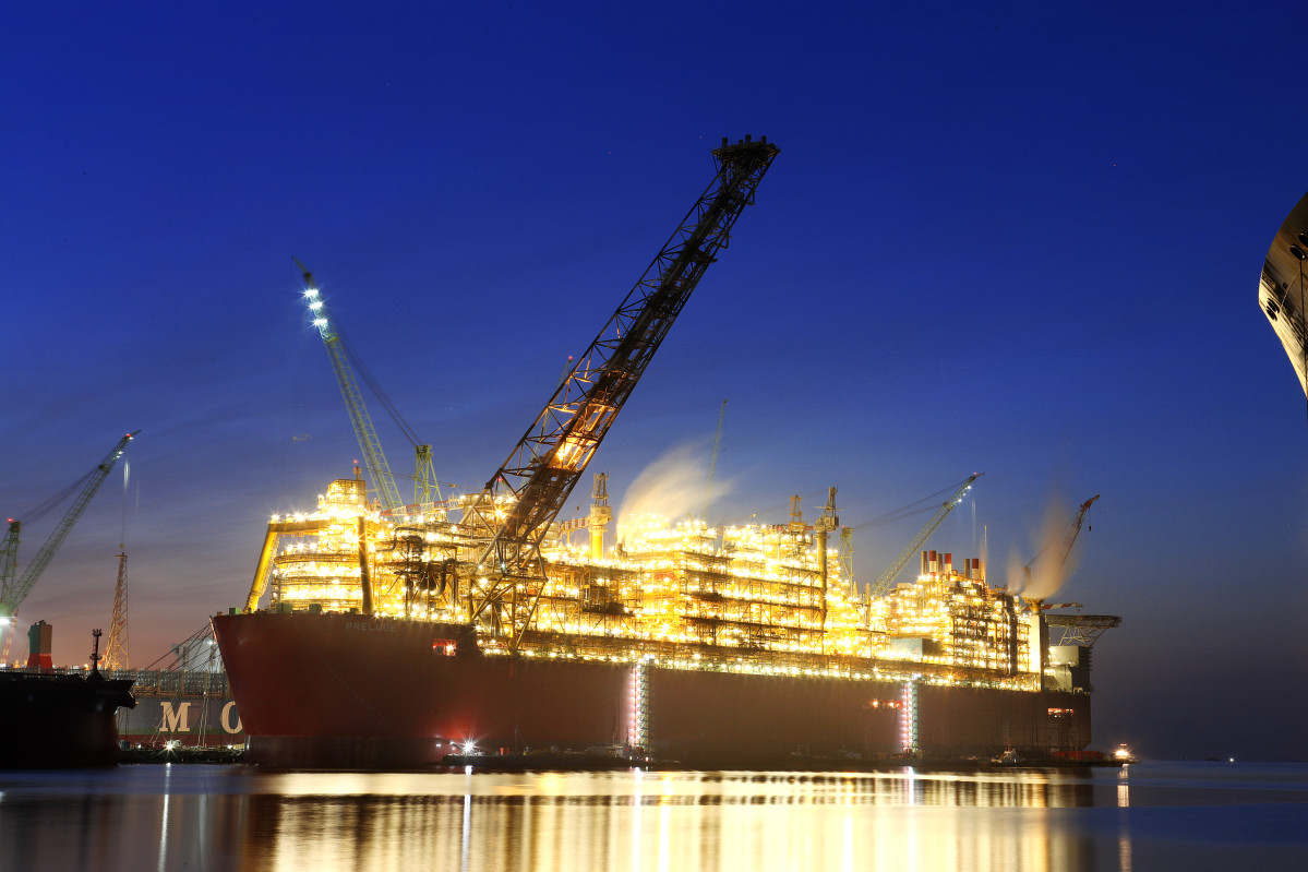 ▲삼성중공업이 건조한 세계 최대 규모 크기의 FLNG (삼성중공업)