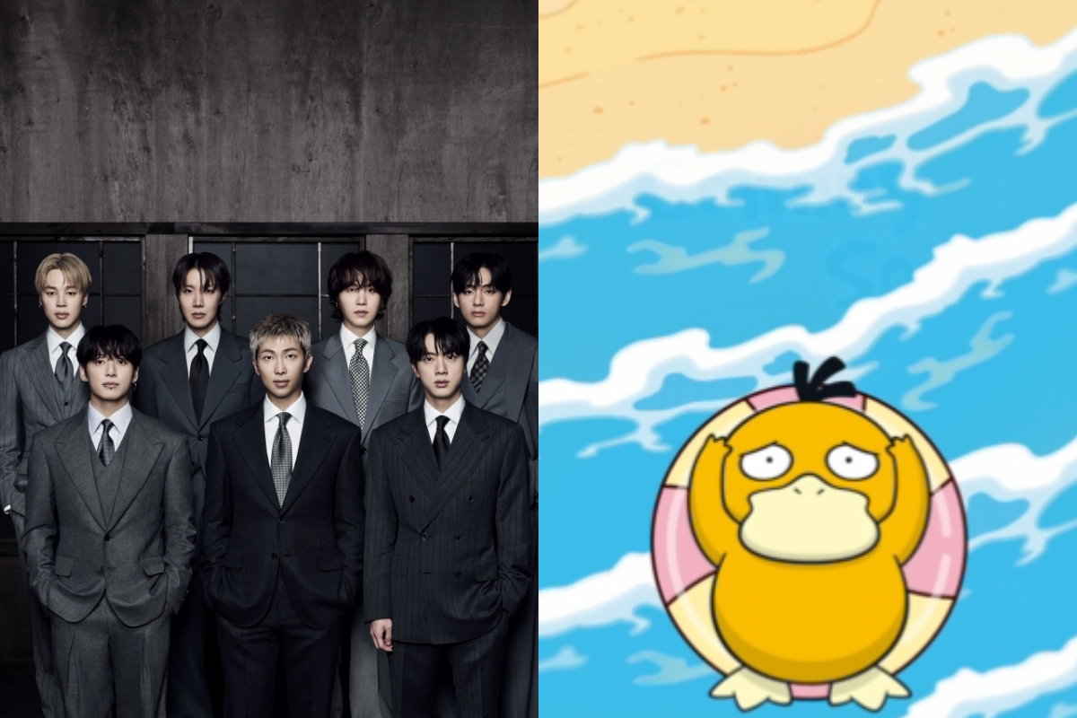 ▲그룹 방탄소년단(왼쪽), 포켓몬스터 고라파덕. (출처=빅히트 뮤직(하이브) 제공, 포켓몬 코리아 공식 X 캡처)