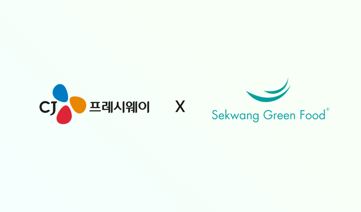 ▲CJ프레시웨이 X 세광그린푸드 로고 (사진제공=CJ프레시웨이)