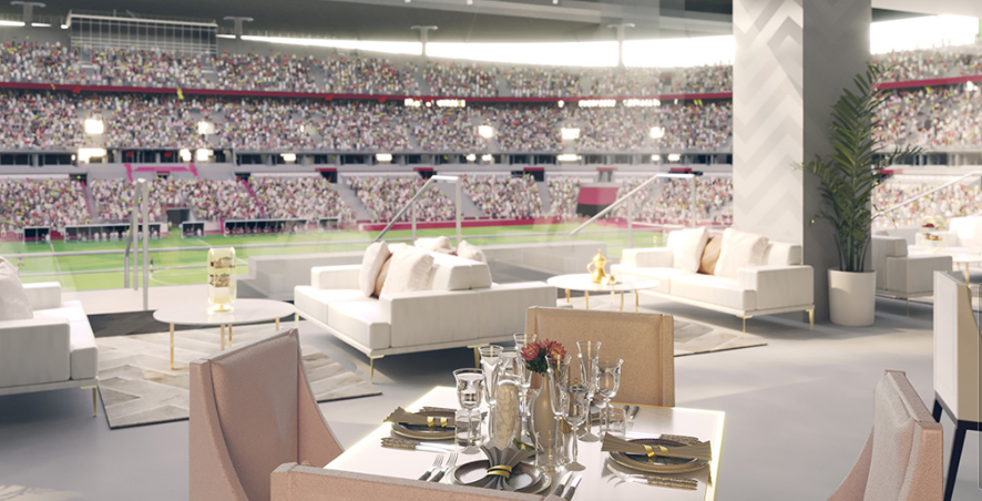 ▲2022 카타르 월드컵에서 판매된 펄 라운지. (사진제공=FIFA QATAR WORLD CUP 2022)