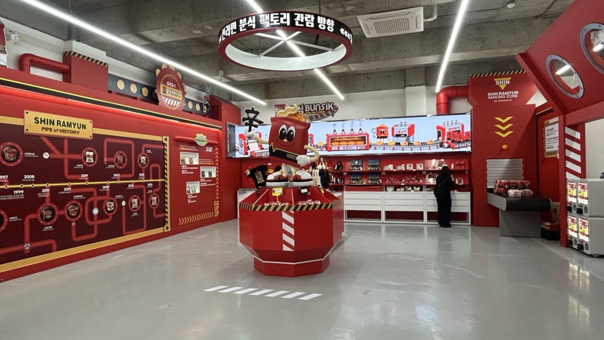 ▲'신라면 분식' 성수점 1층 내부 전경 (사진=연희진 기자)