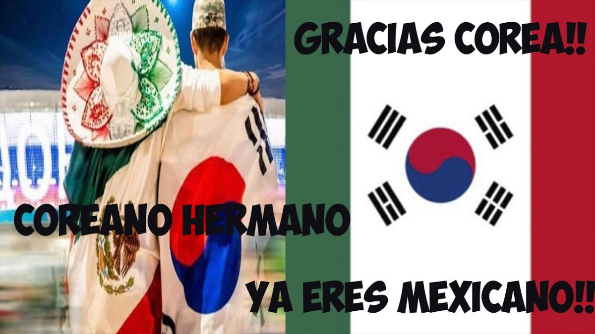 ▲2018 국제축구연맹(FIFA) 러시아 월드컵 이후 한국에 대한 감사의 뜻을 표현한 멕시코 팬들의 이미지. '고마워 한국(Gracias Corea)' 문구와 양국 국기가 함께 담겨 있다. (출처=유튜브 채널 'Orla22' 캡처)