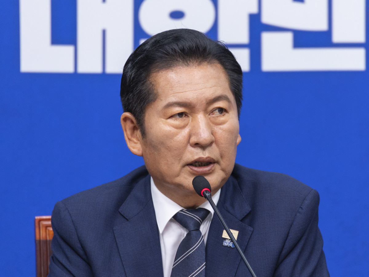 ▲더불어민주당 정청래 대표가 15일 국회에서 열린 최고위원회의에서 발언하고 있다. 사진=연합뉴스
