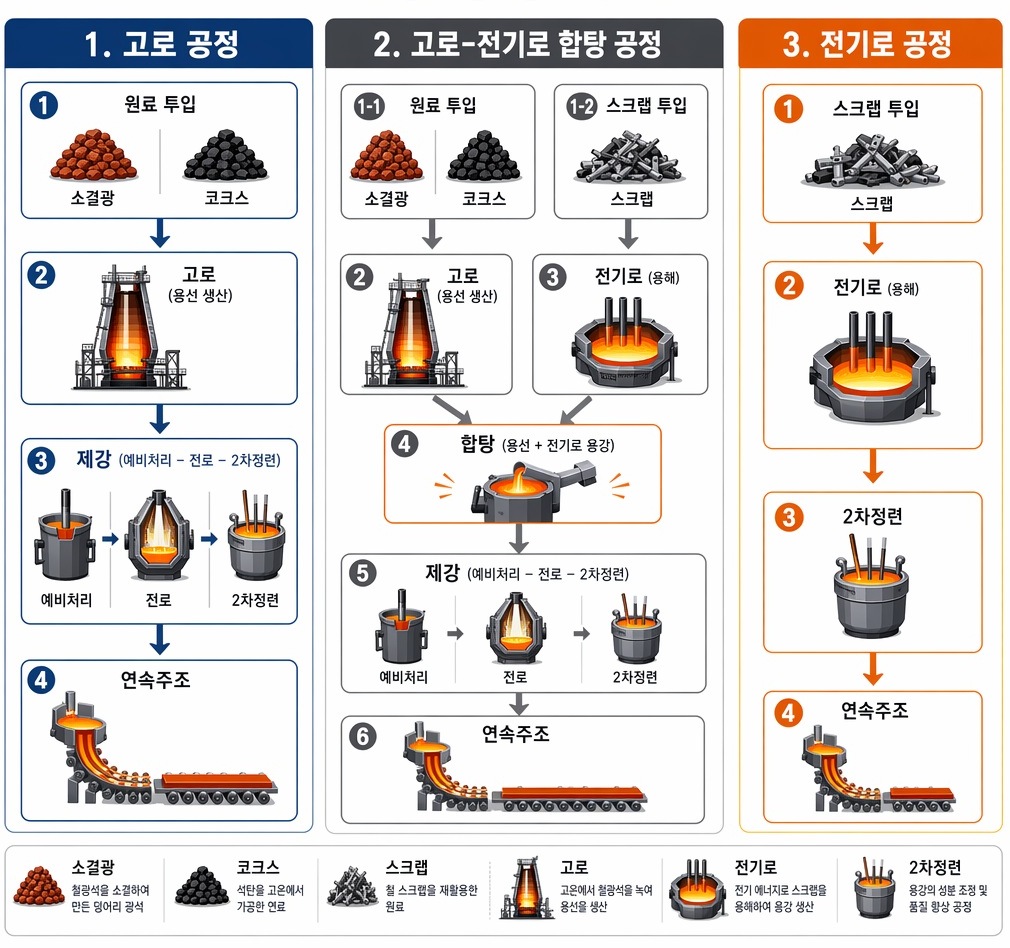 ▲조강 생산 공정 (제공=포스코)