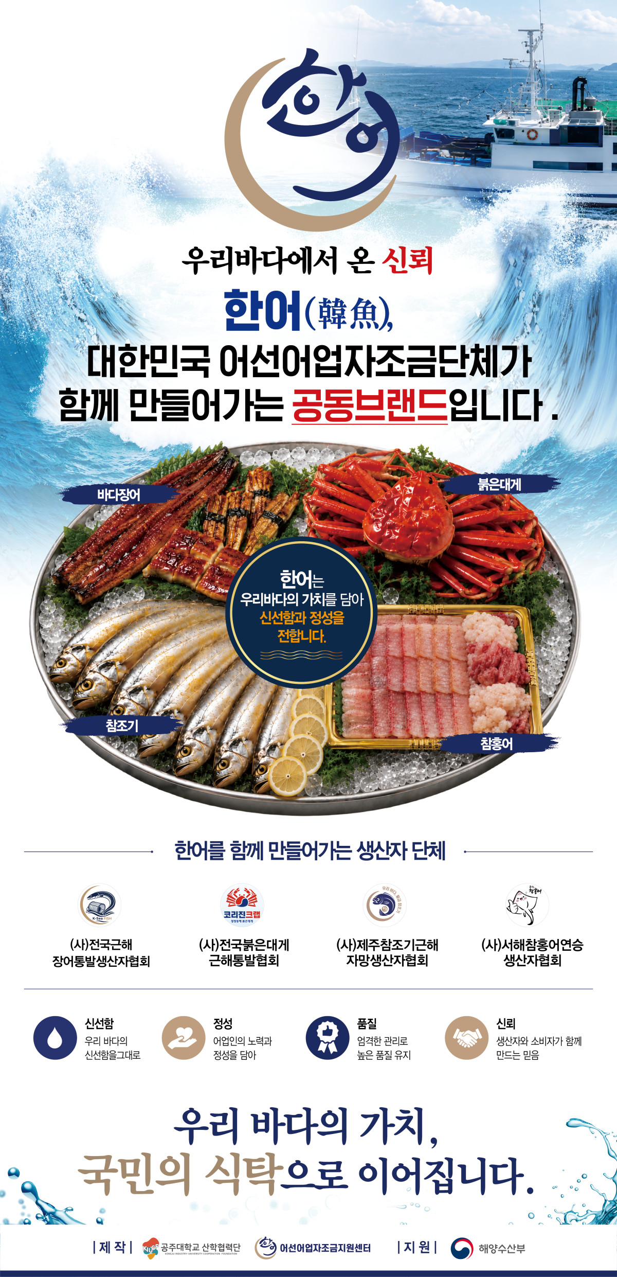 ▲한어 홍보 팸플릿 (해양수산부)