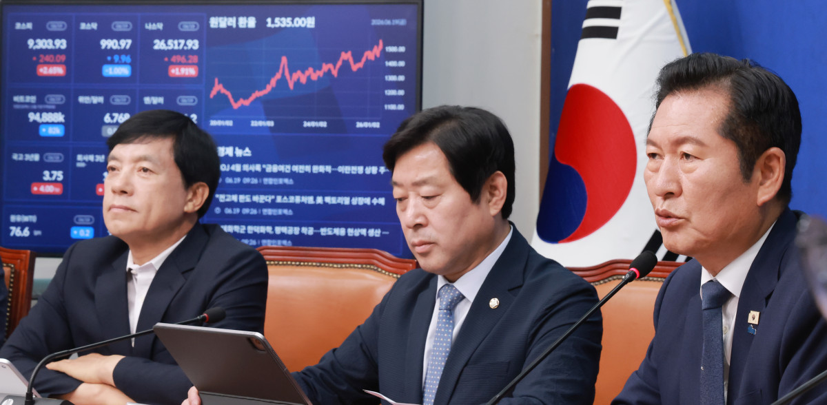 ▲더불어민주당 정청래 대표가 19일 국회에서 열린 최고위원회의에 참석해 발언하고 있다. 사진=연합뉴스