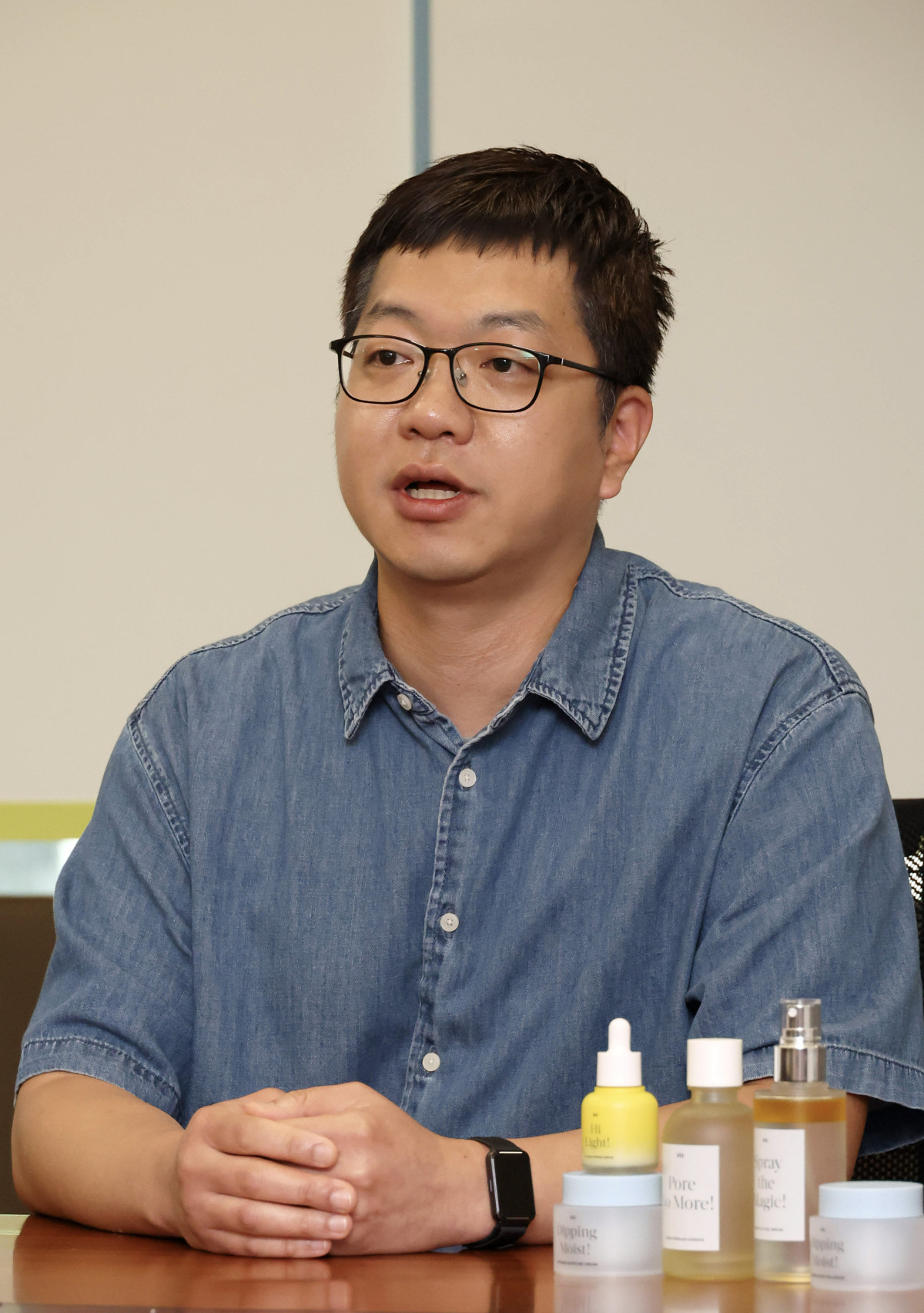 ▲박순민 GS샵 뷰티개발팀장이 서울 영등포구 문래동 본사에서 이투데이와 인터뷰를 하고 있다. (고이란 기자 photoeran@)